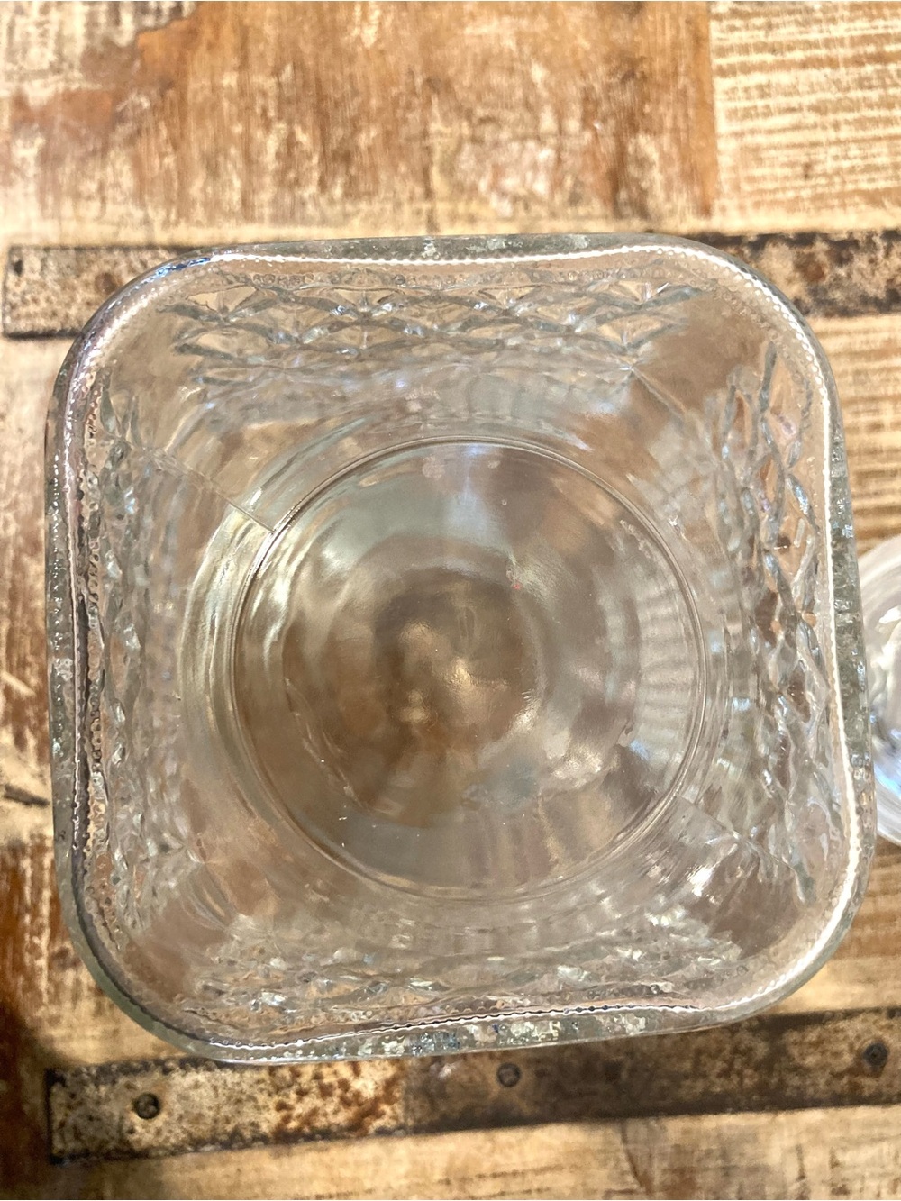Vintage Anchor Hocking Wexford Clear Glass Lidded Canister Jar Food Storage - Picture 10 of 15